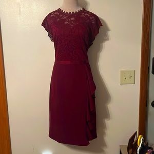 Burgundy women’s dress